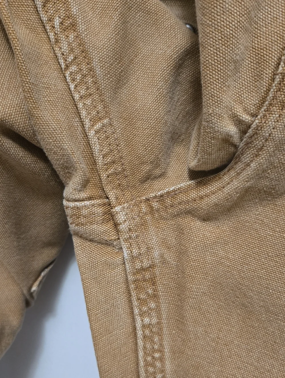 Carhartt B136 Brown Double Knee Duck Work Pants 36x32 Carpenter Dungaree